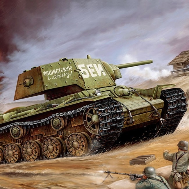 [1/35スケール] ソビエト連邦 KV-1の「エクラナミ」, アカデミープラモデル #13548