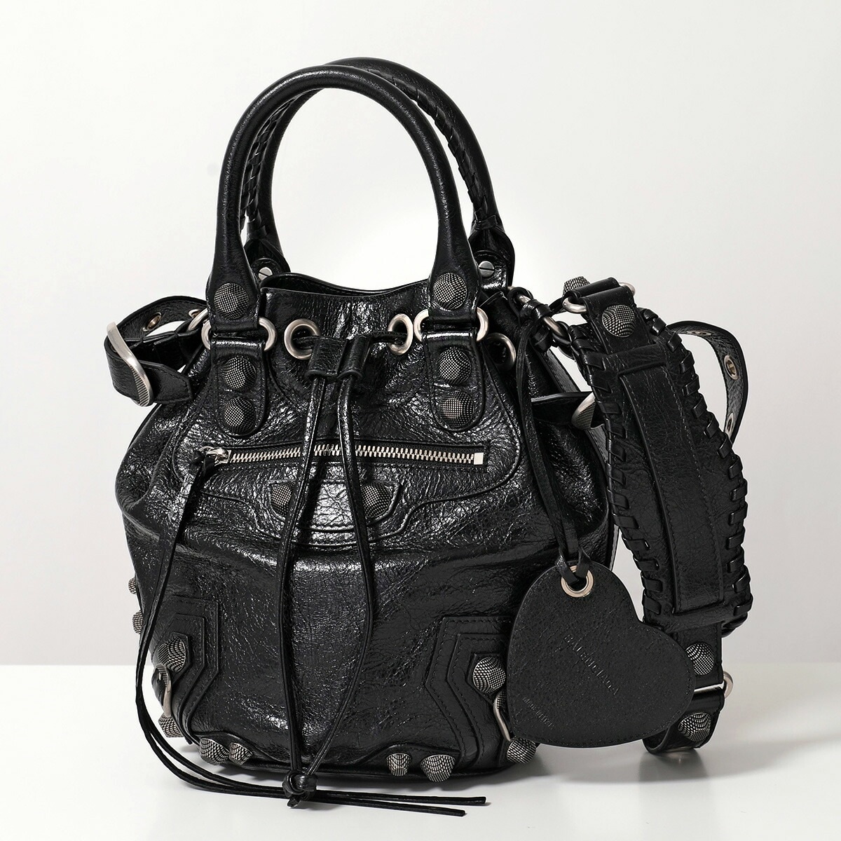 BALENCIAGA バレンシアガ ハンドバッグ LE CAGOLE BUCKET S ル カゴール バケット 702432 1VG9Y レディース レザー ショルダーバッグ 鞄 1000/BLACK