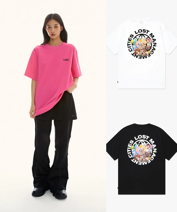 【 25SS新作】 ★LMC★ DOLL GLOBE TEE Qoo10 LMC DOLL GLOBE TEE ロゴ 半袖