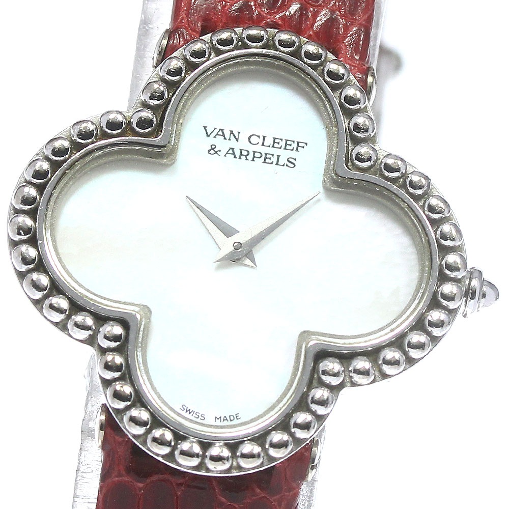 ヴァンクリーフ＆アーペル Van Cleef & Arpels アルハンブラ K18WG クォーツ レディース _774241【中古】