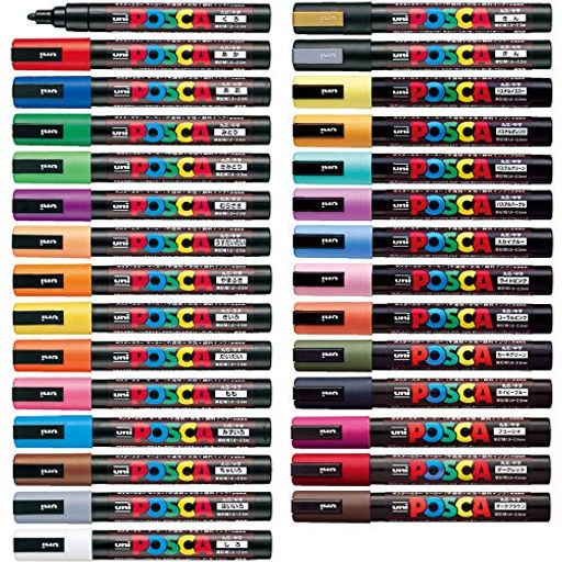 三菱鉛筆 ポスカ 中字丸芯 29色 全色セット