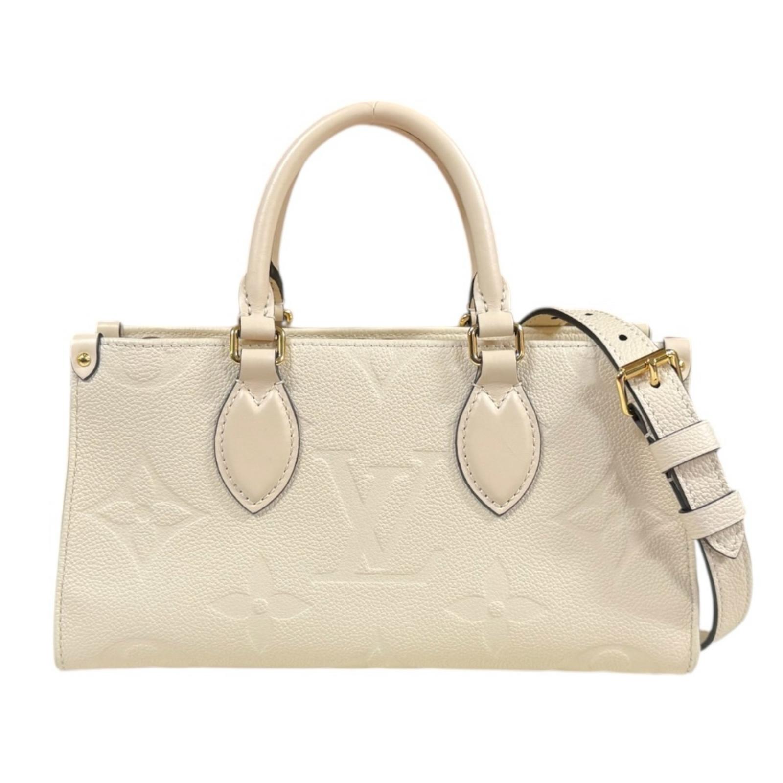 ルイヴィトン オンザゴーEW モノグラムアンプラント ショルダーバッグ モノグラムアンプラント M23698 ベージュ LOUIS VUITTON 中古 美品