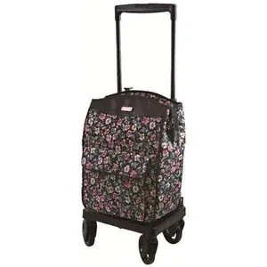 メロディ　スムーズST 小花BK(ブラック　敬老の日お買いものカートプレゼントギフトおしゃれショッピングカート