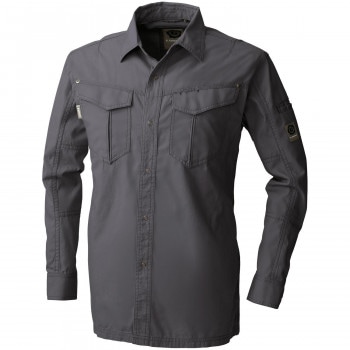 桑和 575 長袖シャツ Mサイズ チャコールグレー（23） G.GROUND