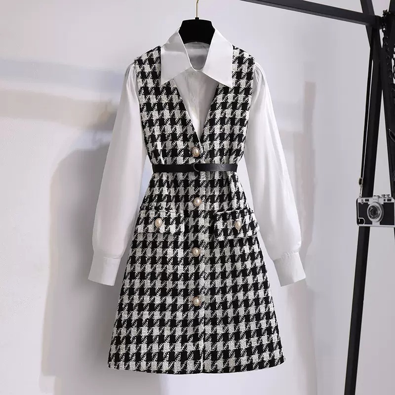 セットアップ シャツ オールインワン ミニスカート ショート ショート丈 袖あり 長袖 Vネック 襟付き Aライン 2点セット ツーピース かわいい 大人可愛い きれいめ 大人 上品 おしゃれ お洒落