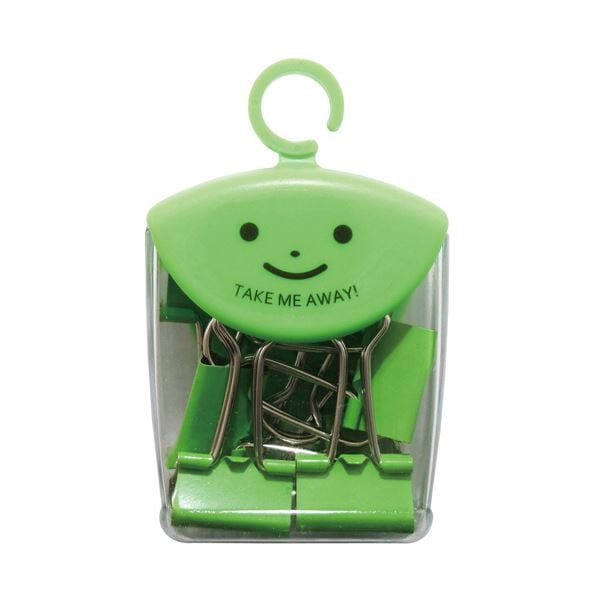 （まとめ）ミツヤ ツレテッテ ダブルクリップ口幅19mm パステルグリーン （40個）[x3]