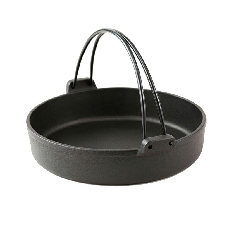 正規品】岩鋳 南部鉄器 ツル付 すき焼き鍋 26cm /日本製 国産品 南部