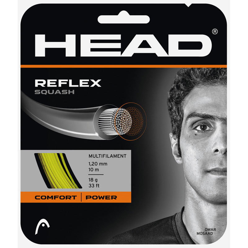 【ロット販売：入り数6】 HEAD(ヘッド) スカッシュ ストリング REFLEX SQUASH レクレーション ガット (281256)