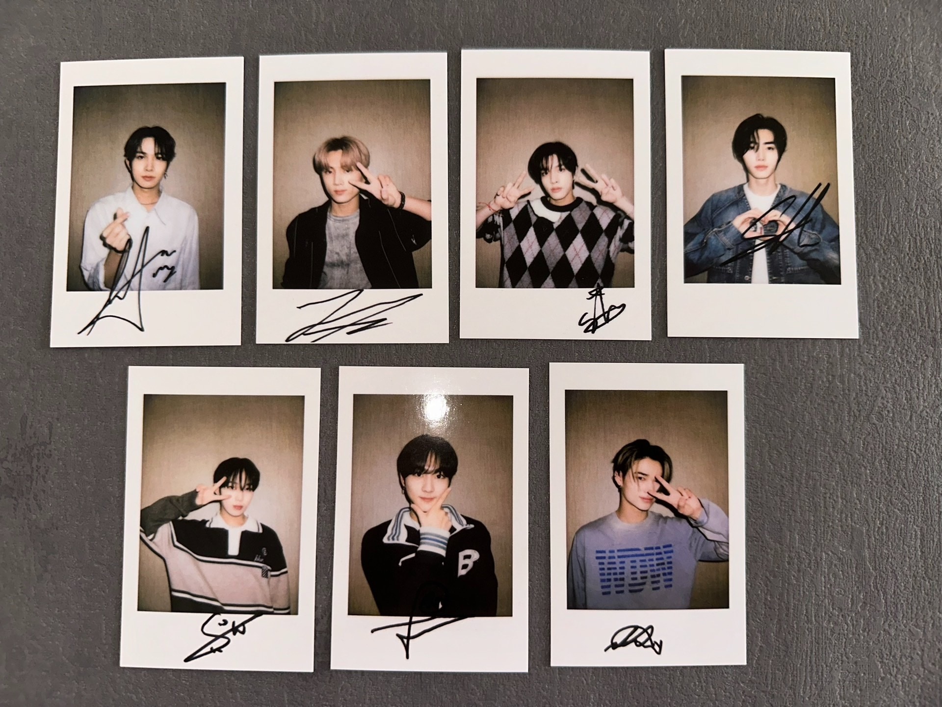 公式 ENHYPEN yzy ポラロイド 特典 mini5 Orange Blood 公式グッズ 写真 全員7枚セット