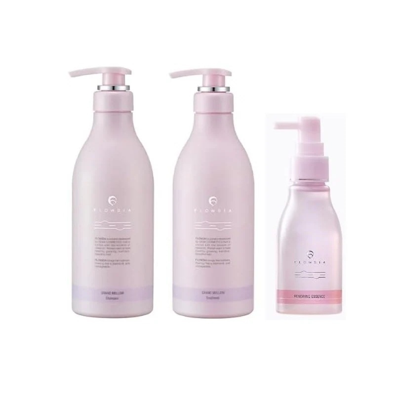 デミ フローディア シャンプー グランメロウ 550ml + トリートメント グランメロウ 550g + リニューイングエッセンス 100ml
