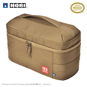 任天堂ライセンス商品】まるごと収納バッグ for Nintendo Switch 2 ベージュ【Switch2・旧Switch両対応】