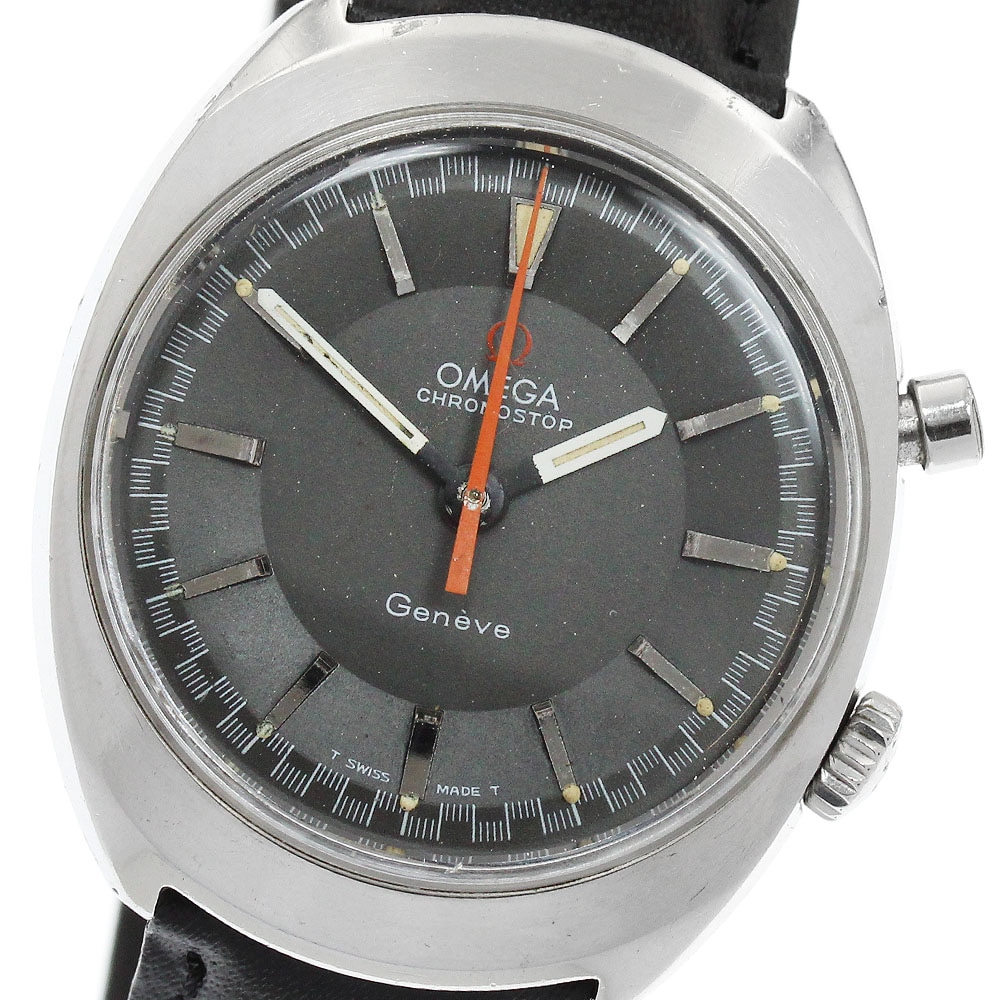 オメガ OMEGA 145.010 ジュネーブ クロノストップ ワンプッシュクロノ Cal.865 手巻き メンズ _952697【中古】