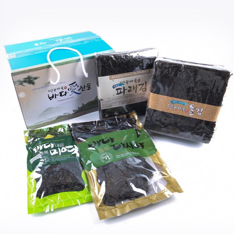 韓国の地の果て村-海南,乾燥のりワカメ 昆布 ギフトセット