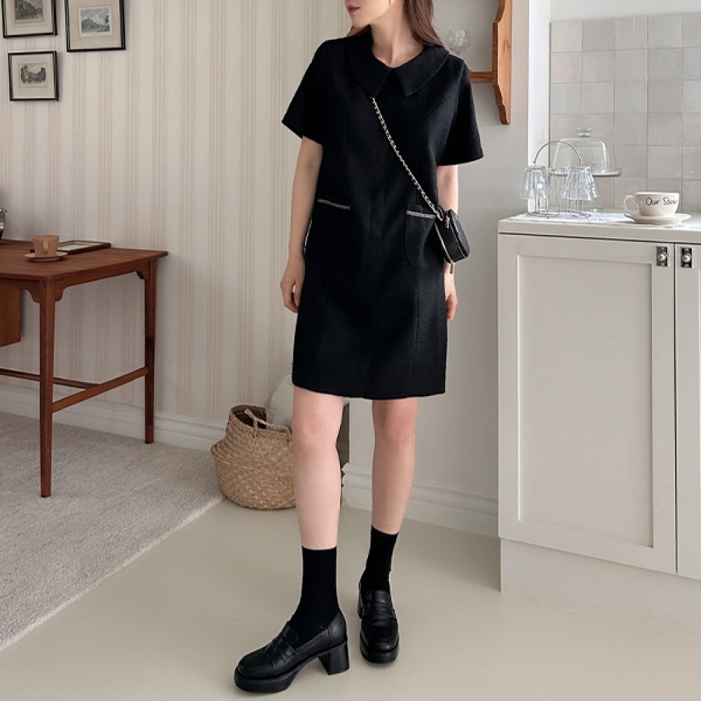 (JSTYLEのイーブレット) イーブレットマーチアンツイードカラードレス JSTYLE