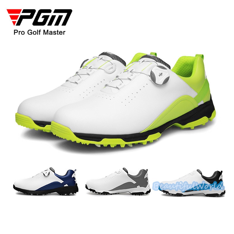 ゴルフシューズ メンズ レディース スニーカー アウトドアシューズ ダイヤル式スポーツ靴 フィット感 軽量 耐久 動きやすい 防水 防滑 練習場 四節可能G50