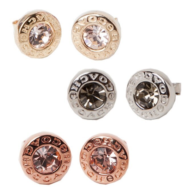 アクセサピアス オープンサークル ストーン スタンド ゴールド f54516