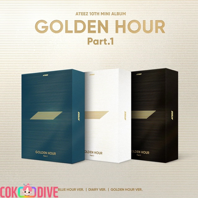 (3種セット)ATEEZ - GOLDEN HOUR : PART.1 10TH MINI ALBUM PHOTOBOOK