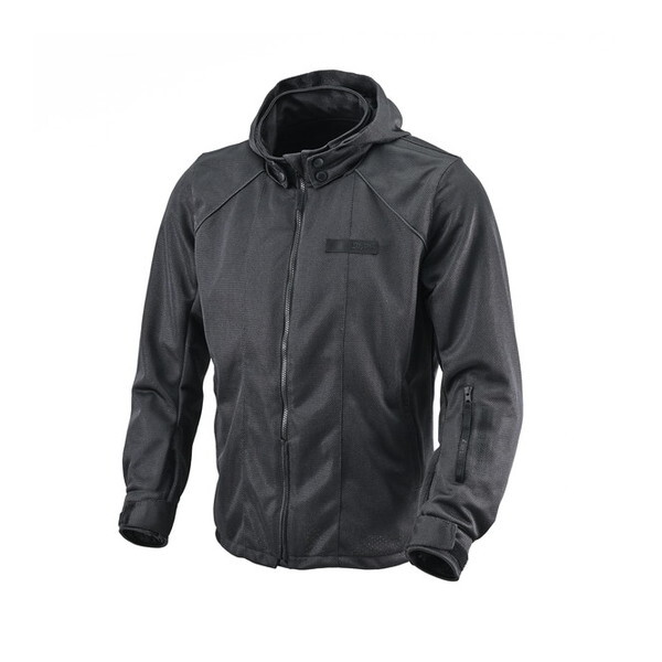 D49758 (Daytona) バイク用 ジャケット 春夏 CE規格 ソフトプロテクター付属 メッシュ ライトウェイトフルメッシュパーカー DJ-025 ブラック Lサイズ