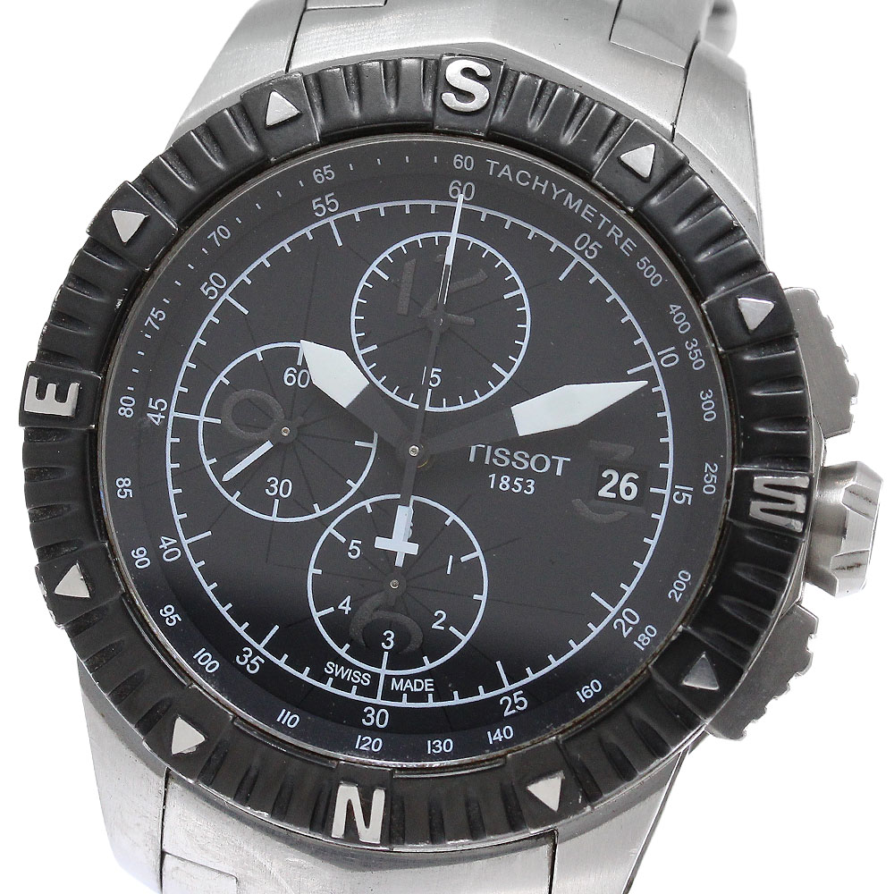 ティソ TISSOT T062427 T-ナビゲーター クロノグラフ 自動巻き メンズ _957198【中古】