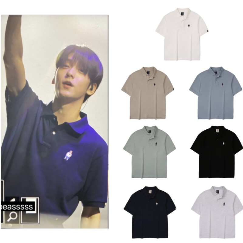 【TXTスビン着用】【当店特典付き】STEVE SHORT SLEEVE COLLAR T-shirt　半袖カラーTシャツ