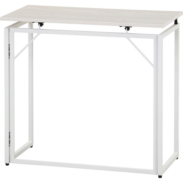 フォールディングデスク 約幅80x40cm WH ホワイト 完成品