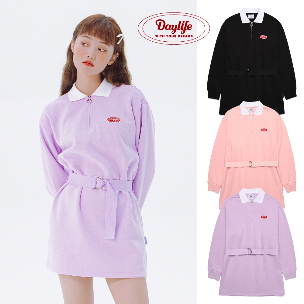 DAYLIFENEW! 20FW COLLAR BELT ONE-PIECE (3 COLOR)