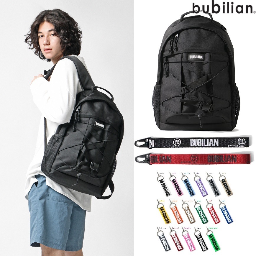 First Backpack_Black 新商品 新学期 韓国人気 韓国ファッション 男女共用 カップルアイテム ストリートファッション カジュアルバッグ 学生バッグ