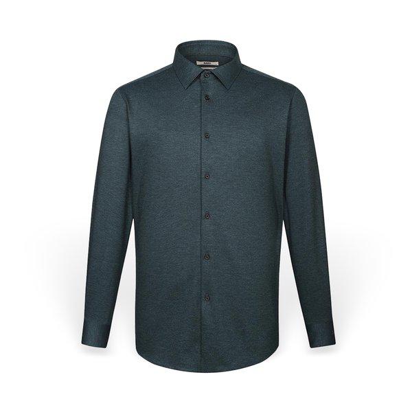 メンズ ヘリンボーン柄 コンフォートフィット 長袖シャツ DLW1SHDL221E1