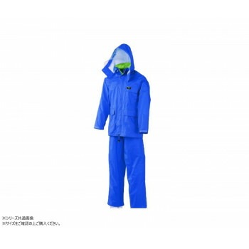 スミクラ レインウェア 透湿MOAシータ レインスーツ ブルー L A-660