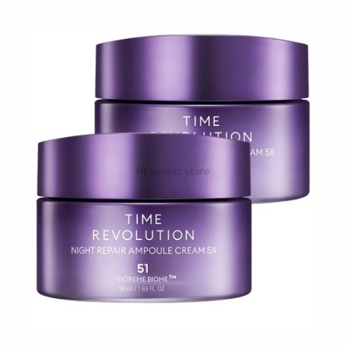 タイムレボリューション ナイト リペア アンプル クリーム 5X 50ml, 2個