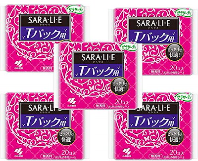 他サイト： まとめ買い サラリエ Tバックショーツ用 無香料 おりものシート 20コ入×5個の商品画像