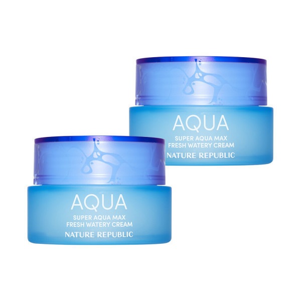【Nature Republic】 (1+1) スーパーアクアマックスフレッシュ水分クリーム 80ml /脂性用 贈呈品なくなり次第贈呈終了
