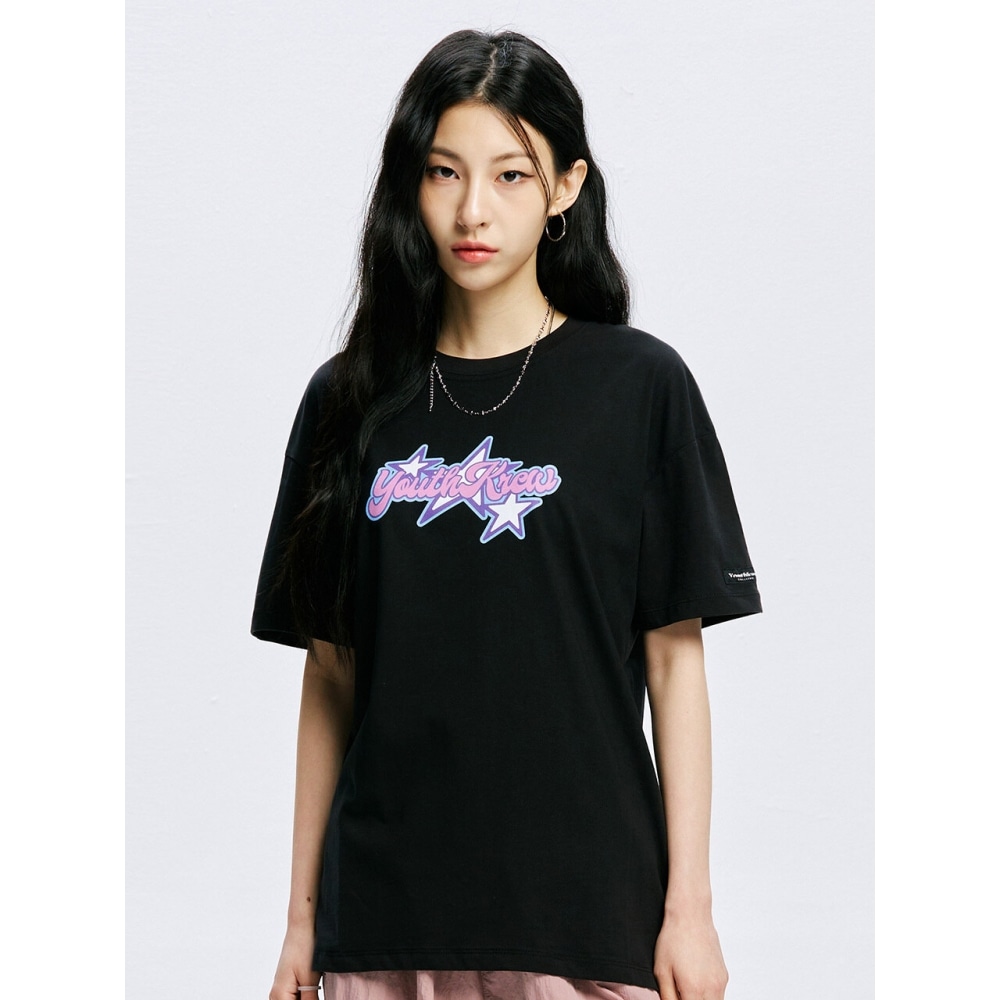 youthkrew YK スパークル ラウンド T ブラック 5,010円