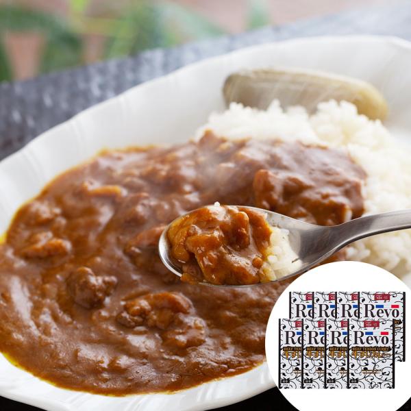 大阪 洋食Revo 和牛すじカレー レトルト200gx8箱 SISK