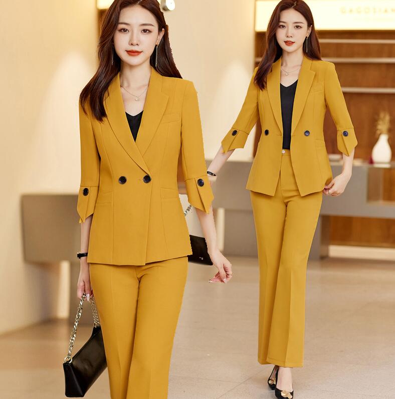 洗えるスーツ 着痩せ レディース フォーマル セットアップ 通勤 OL コート 7分袖ジャケット+パンツ 2点セット ママ 入学式 卒業式 カジュアル パンツスーツ 結婚式 オフィス セレモニースーツ