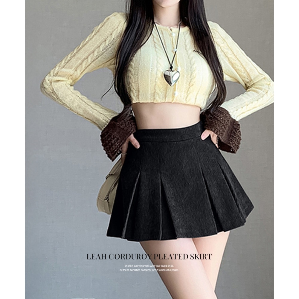 ロストチェリー [下着/フィットギャランティSXL] リアコーデュロイプリーツミニスカート 7,057円