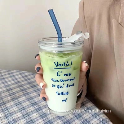 カップ グラスコップ 食器 透明コップ 韓国 雑貨 フ...のサムネイル