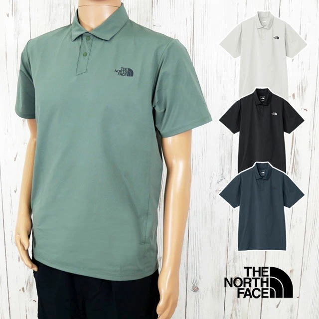 ザ・ノース・フェイス ポロシャツ メンズ NT22598 ショートスリーブテックポロ 速乾 半袖 襟付き トップス ウェア アウトドア キャンプ ゴルフ 白 黒 紺 緑 アパレル