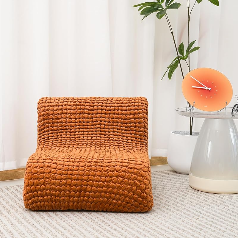 N&Vミニソファ 座椅子 体にフィット 硬め 腰痛 低反発 疲労軽減 カバー取り外し可能 子供 大人兼用（キャラメル）