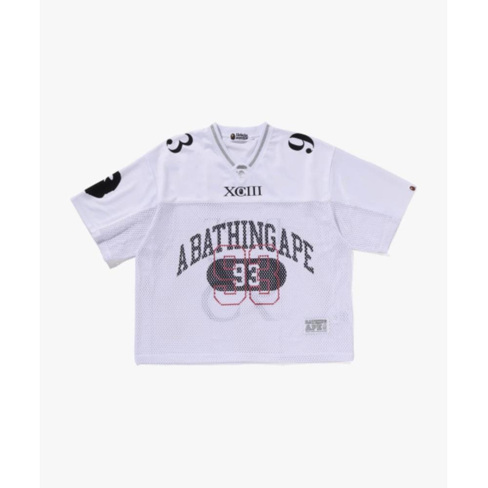 BAPE Line Camo Multi Logo Relaxed Fit Football Jersey M