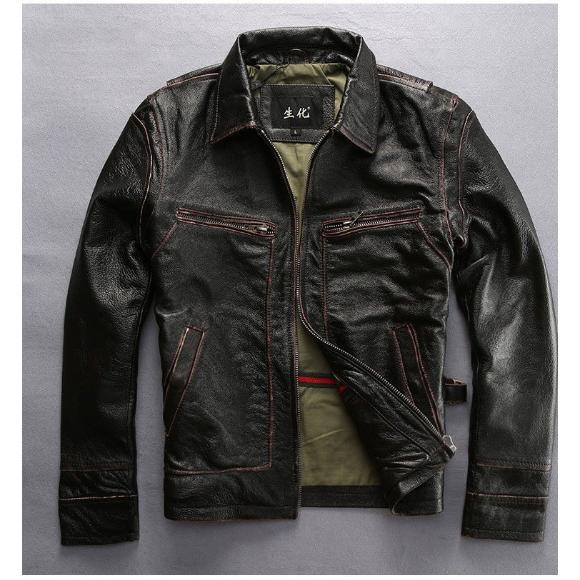 牛革バイクジャケット　ライダースジャケット　バイクウェア　本革　レザージャケット　牛革ジャケット　革