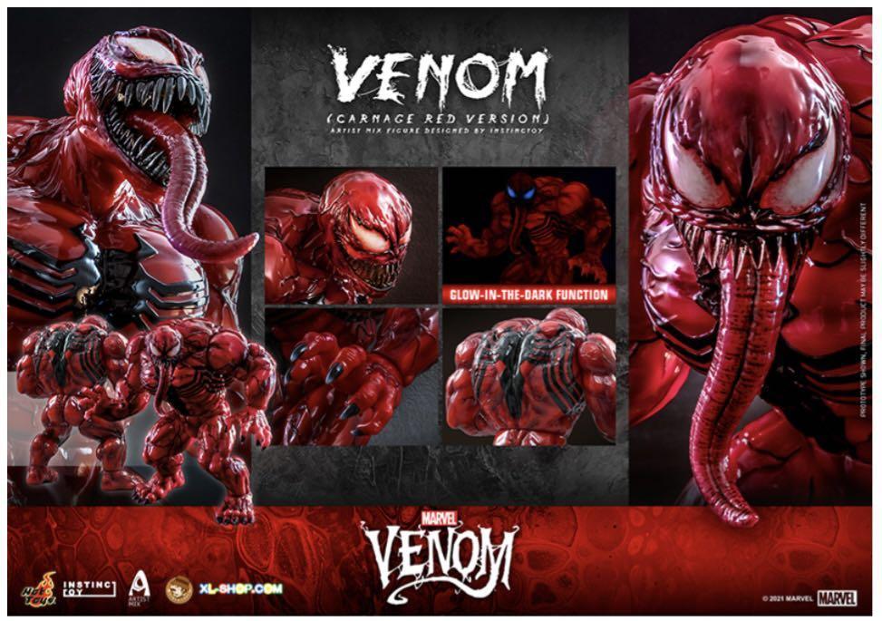 新品未開封HOTTOYS ホットトイズ AMC034アーティストMIX Artist Mix マーベルコミック インスティンクトイ xヴェノム Venom カーネイジレッド