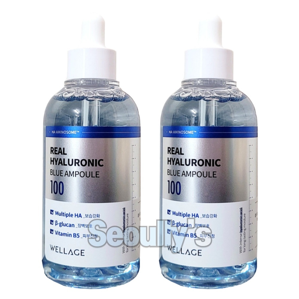 [1+1] リアルヒアルロニックブルー100アンプル 美容液, 75ml 2ea