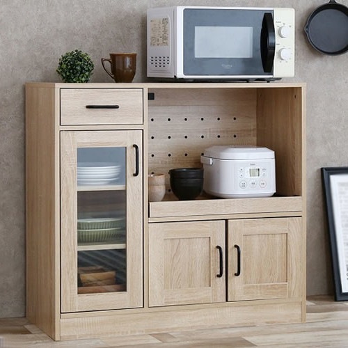 レンジ台 収納 食器棚 レンジラック 幅80 奥行40 おしゃれ 北欧 安い コンパクト