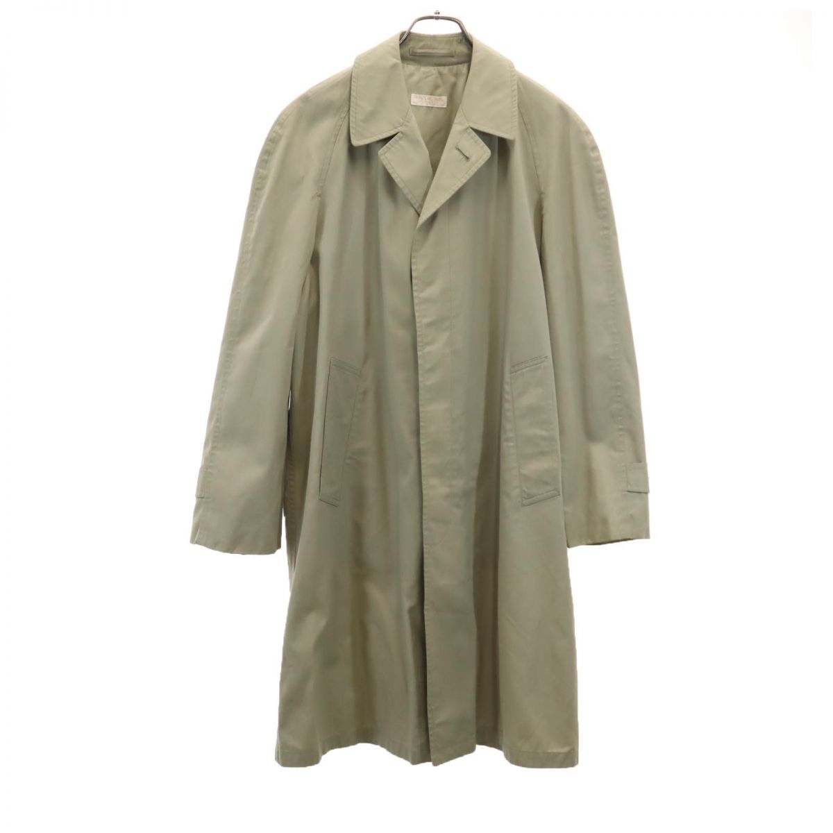 80s USA製 オールド チェスターコート 38S カーキ系 メンズ