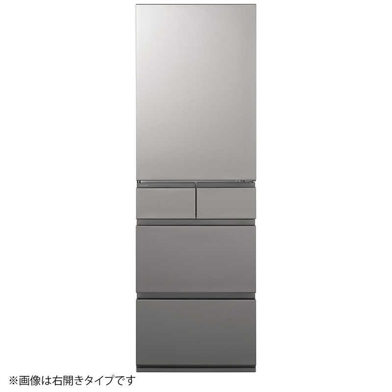 パナソニック　Panasonic　冷蔵庫 5ドア 410L 左開き RYタイプ 真ん中冷凍室 幅60cm シルバー　NR-E41RY3L-S（標準設置無料）