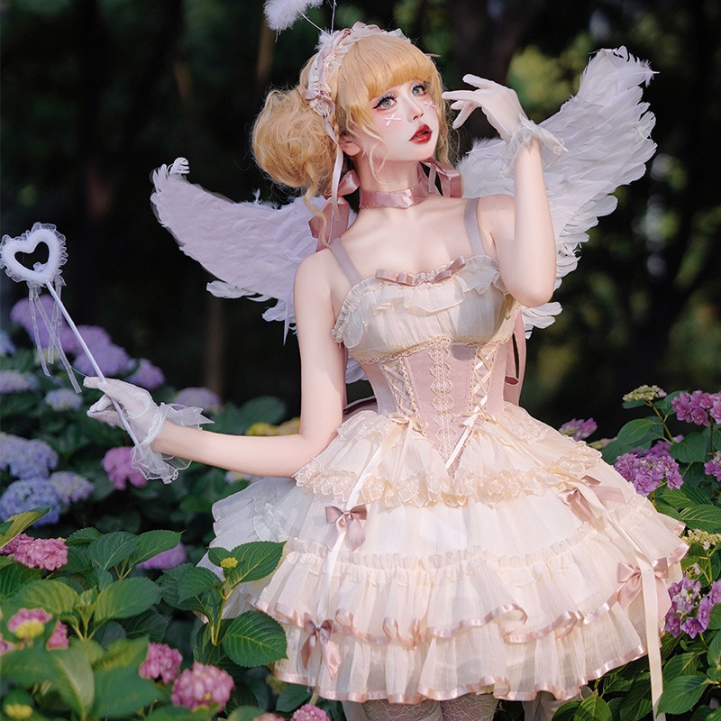 ロリータデザインタイムダンスドッグショートバレエドレスJSK 6,308円