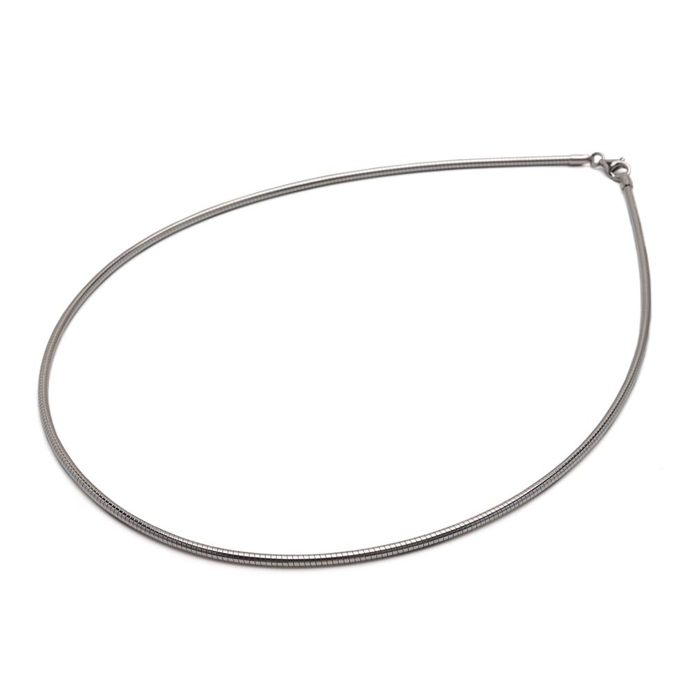 極細 S925 メタルチョーカー2mm [cn130-2mm]