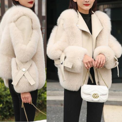 【急速出荷 2025年新作】ファー ライダース 革ジャン 白 レディース ジャケット もこもこ ふわふわ レディース アウター エコファー 韓国 無地 レザー 秋 冬 長袖 ショート丈 可愛い ファー