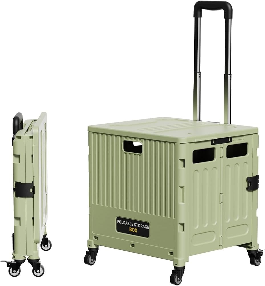 キャリーカート 折りたたみ 耐荷重70kg 8輪 幅53×奥行50×高さ100cm ハンドル傾斜可 段差対応 軽量 大容量 アウトドア キャンプ 運動会 便利